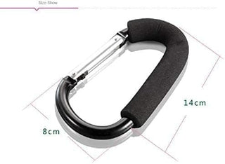 Stroller Hook Organizer Accessories for Hanging Diaper, Shopping Bags, Purses. Fits All Car Seats, Baby Joggers, Prams, shopping carts(2 Pack)