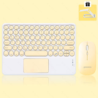 Bluetooth Keyboard Mobile Phone Tablet Computer Color Matching Wireless With Touchpad