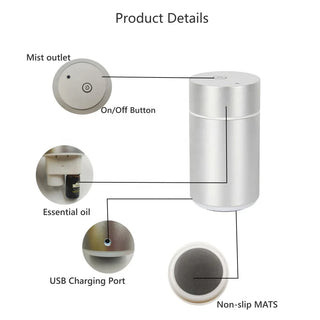 Hot Sell USB Waterless Essential Oil Car Aroma Diffuser Scent Fragrance Machine Air Freshener Perfume Humidifier For Home &Car