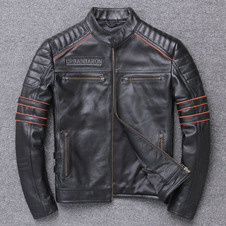 Harley Genuine Leather Clothes Men's Motorcycle Riding Motorcycle Clothing Slim Fit