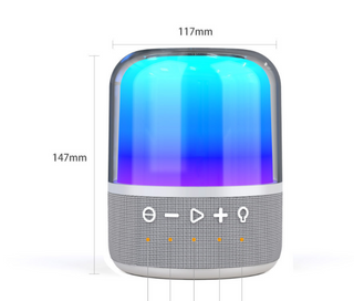 New Color Glass Bluetooth Speaker Sound Led Colorful Light Subwoofer Super Mini Bluetooth Speaker