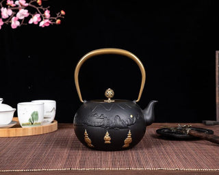 Particle Cast Iron Kettle Handmade Uncoated Kettle Kung Fu Tea Set