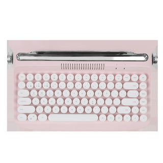 Retro Round Parts Bluetooth Keyboard Wireless Office Tablet PC