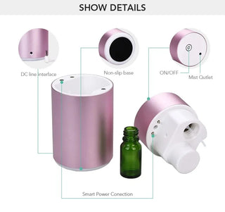 Hot Sell USB Waterless Essential Oil Car Aroma Diffuser Scent Fragrance Machine Air Freshener Perfume Humidifier For Home &Car