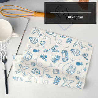 Transparent sandwich packaging bag