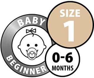 Bibs Pacifier Size 1 - Baby 0-6M (2pcs) - Ivory/Blush