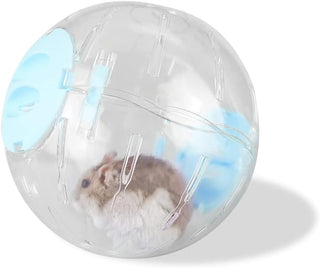 NeoStyle Hamster Exercise Ball, Transparent Hamster Sports Ball Running Hamster Wheel, Hamster Cage Accessories Guinea Pig Running Ball Toy (L (15cm), Pink)