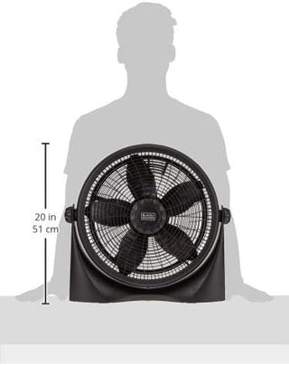 Black+Decker 16 Inch Box Fan - Black, Fb1620-B5"Min 1 year manufacturer warranty"