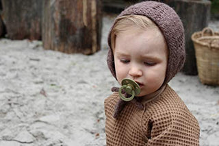 Bibs Pacifier Size 1 - Baby 0-6M (2pcs) - Ivory/Blush