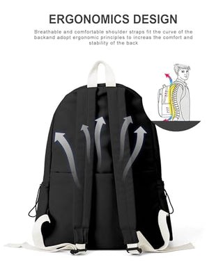 VECAVE Lightweight Casual Laptop Backpack Purse for Women,Travel Backpack with laptop compartment