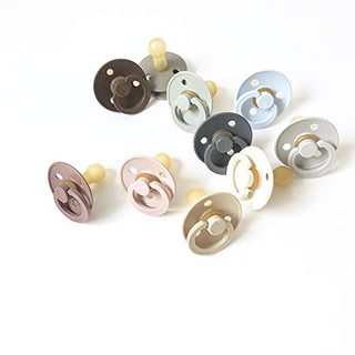 Bibs Pacifier Size 1 - Baby 0-6M (2pcs) - Ivory/Blush