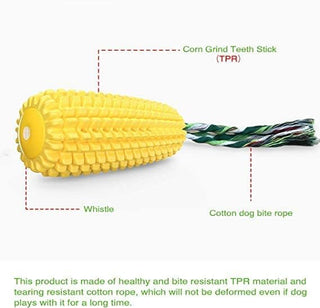 LOVEQI Dog Chew Toys, Puppy Toothbrush Clean Teeth Interactive Corn Toys, Dog Toys Aggressive Chewers Small Meduium Large Breed