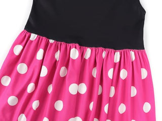 WonderBabe Girl Costume Polka Dots Tulle Tutu Dresses Princess Fancy Dress Up Halloween Birthday Party Dress with Ears Headband