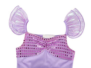 WonderBabe Little Girl Mermaid Princess Dresses Ariel Costume for Grils Birthday Party Halloween Cosplay Outfit with Accessories