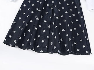 AmzBarley Girls Addams Costume Little Kids Addams Family Dress Up for Halloween Cosplay Birthday Party