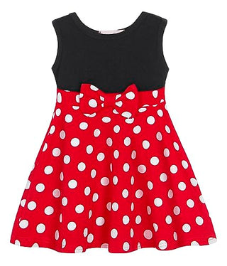 WonderBabe Girl Costume Polka Dots Tulle Tutu Dresses Princess Fancy Dress Up Halloween Birthday Party Dress with Ears Headband