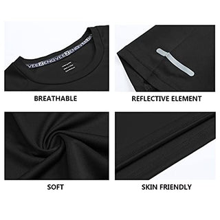 Gaiatiger 3 Pack Men T-Shirt Quick Dry Work Shirts Moisture Wicking Active Athletic Training Short Sleeve Tops
