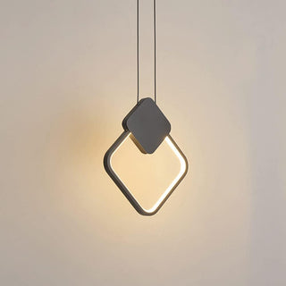 YT YATAI LIGHTING Modern Black LED Pendant Light, Minimalist Small Single Mini Pendant Light for Kitchen Island, Bedroom, Bedside, Adjustable 3 Color Light