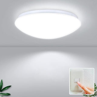 HUA QIANG WANG 3-Color Round LED Ceiling Light Fixture Modern Simple Ultra-thin White Flush Mount Ceiling Lamp for Bedroom Living Room Dining Room Kitchen Island Hallway(40cm)
