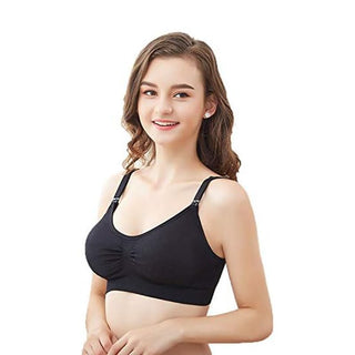 3 Pack Full Cup Nursing Bras Seamless Maternity Bras for Easy Breastfeeding with Extra Bra Extenders