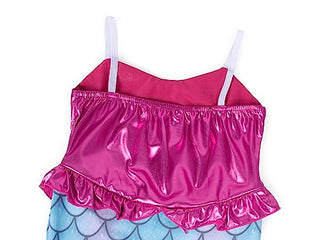 WonderBabe Little Girl Mermaid Princess Dresses Ariel Costume for Grils Birthday Party Halloween Cosplay Outfit with Accessories