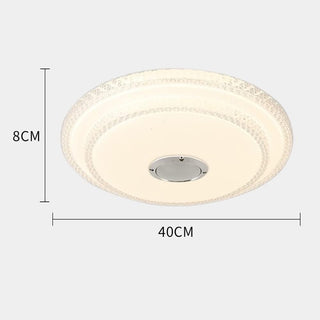 HUA QIANG WANG LED Flush Mount Ceiling Light,60W 3-Color Changeable Ceiling Lamp,Round Modern Ceiling Lighting Fixture for Living Room Dining Room Bedroom Kitchen Island(40cm)