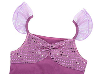 WonderBabe Little Girl Mermaid Princess Dresses Ariel Costume for Grils Birthday Party Halloween Cosplay Outfit with Accessories