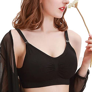 Dress Cici Nursing Bra, Full Coverage Maternity Bra, Comfortable Breastfeeding Sleep Bra 5-Pack (5 Pieces)