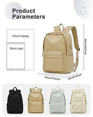 VECAVE Lightweight Casual Laptop Backpack Purse for Women,Travel Backpack with laptop compartment