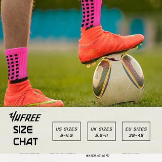 Yufree Men's Soccer Socks Anti Slip Non Slip Grip Pads for Football Basketball Sports Grip Socks, 4 Pair