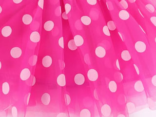 WonderBabe Girl Costume Polka Dots Tulle Tutu Dresses Princess Fancy Dress Up Halloween Birthday Party Dress with Ears Headband