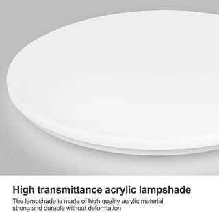 HUA QIANG WANG 3-Color Round LED Ceiling Light Fixture Modern Simple Ultra-thin White Flush Mount Ceiling Lamp for Bedroom Living Room Dining Room Kitchen Island Hallway(40cm)