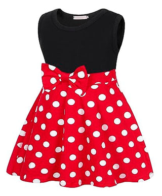 WonderBabe Girl Costume Polka Dots Tulle Tutu Dresses Princess Fancy Dress Up Halloween Birthday Party Dress with Ears Headband