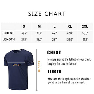 Gaiatiger 3 Pack Men T-Shirt Quick Dry Work Shirts Moisture Wicking Active Athletic Training Short Sleeve Tops