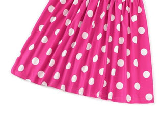 WonderBabe Girl Costume Polka Dots Tulle Tutu Dresses Princess Fancy Dress Up Halloween Birthday Party Dress with Ears Headband