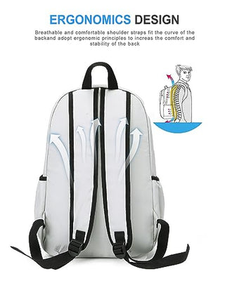 VECAVE Lightweight Casual Laptop Backpack Purse for Women,Travel Backpack with laptop compartment