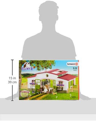 Schleich Horse Club, 44-Piece Playset, Horse Toys for Girls and Boys 5-12 years old Riding Center with Rider and Horses