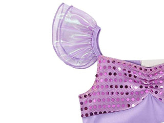 WonderBabe Little Girl Mermaid Princess Dresses Ariel Costume for Grils Birthday Party Halloween Cosplay Outfit with Accessories