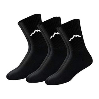 Ranger Sport Men's Heavy Duty Cotton Crew Athletic Socks, Pack of 3
