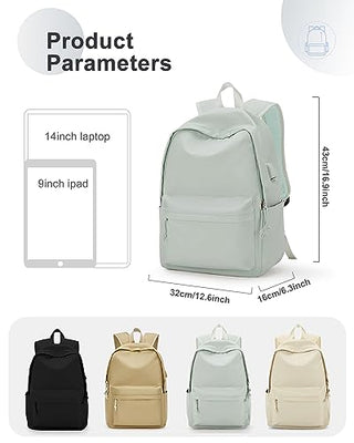 VECAVE Lightweight Casual Laptop Backpack Purse for Women,Travel Backpack with laptop compartment