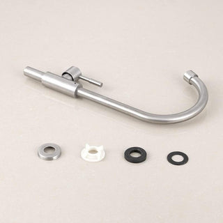 baokemo Kitchen Faucet 304 Stainless Steel Sinks water Faucet Single Cold Kitchen Tap Bathroom Taps (black)