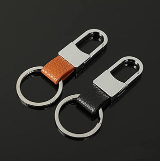 [3-Pack] Soft Leather Keychain,Car Keychain Clip,Key Ring Clip for Men and Women