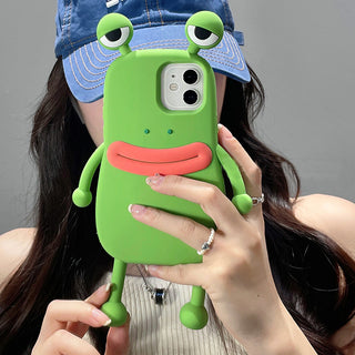 IPHONE Funny Silicone 3D Frog Phone Case For IPhone 14 13 11 12 Pro Max XS XR X 7 8 Plus SE Cartoon Cute Shockproof Bumper Cover