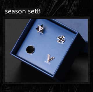 925 Silver Men''s Earrings single fashionable silver earrings