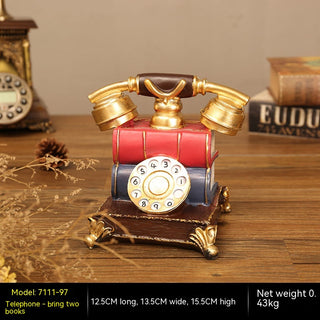 Retro Nostalgic Old-fashioned Telephone Decoration Table Decorations