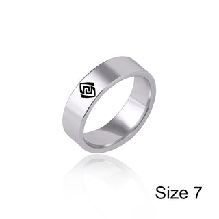 Genshin Impact Stainless Steel Ring Eye Of God Ice Fire Wind Water Grass Thunder Element Rings For Women Men