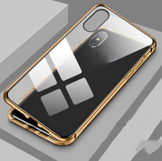 iphone Double-sided glass magnetic king mobile phone case no anti-peep function