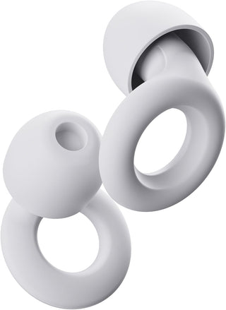 Loop Quiet - Ear Plugs for Sleep – Super Soft, Reusable Hearing Protection in Flexible Silicone for Noise Reduction & Flights - 8 Ear Tips in XS/S/M/L - SNR 24dB & NRR 14 Noise Cancelling - Black