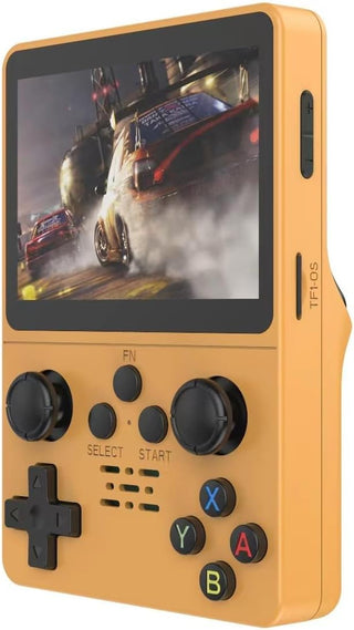 QuantumG - R35S Retro Handheld Game Console with 3.5 Inch IPS HD Display, Linux System, 64GB Inbuilt Games – Compact Pocket Video Game (Black)