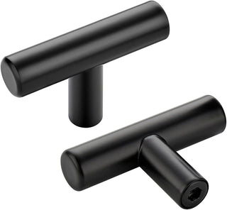 Home Expert 10 Pack 7.38'' Matte Black Cabinet Pulls Stainless Steel Cabinet Handles 7-3/8 inch Length Matte Black Drawer Pulls 5 inch Hole Center Kitchen Drawer Pulls
